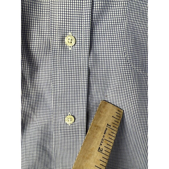 Brooks Brothers 1818 Classic Shirt Mens 16.5-34 Pin Check Long Sleeve Button Up - Picture 5 of 9